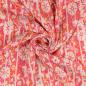 Preview: Viskose Crepe - pink-orange-weiß